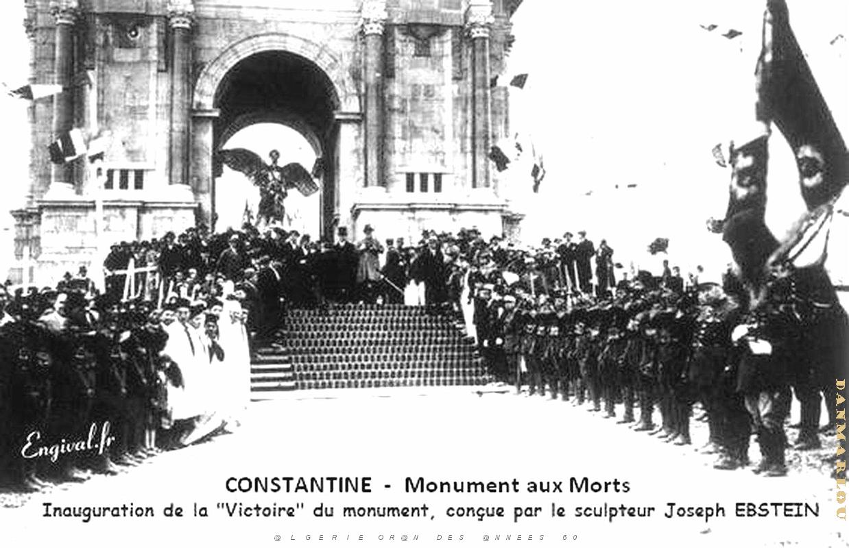 Constantine - Monument aux Morts - Inauguration Statue La Victoire de Constantine.jpg